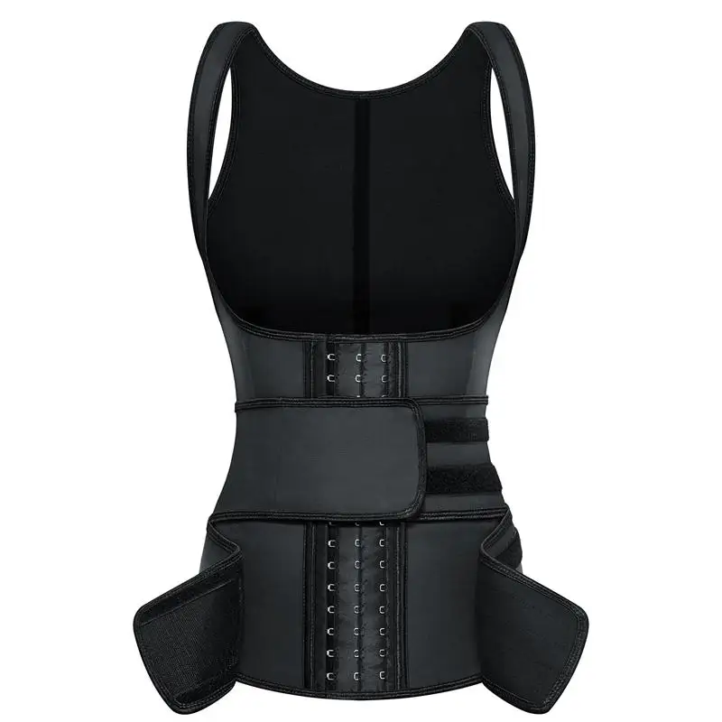 Custom Logo Latex Double Belts Compression Body Shaper Corset Women Waist Trainer Vest with Hooks, Black
Custom Logo Latex Double Belts Compression Body Shaper Corset Women Waist Trainer Vest with Hooks, Black