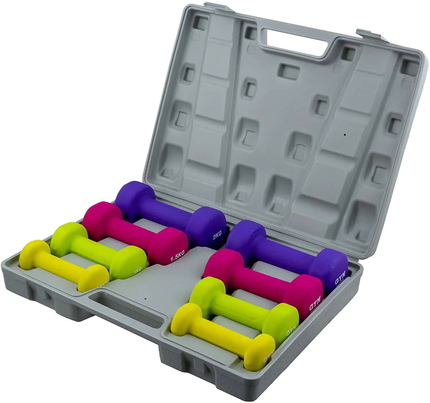 IN STOCK Dropshipping 9KG Colorful Round Head Neoprene Coated Dumbbells Pounds Lbs With Storage Case, Optional
IN STOCK Dropshipping 9KG Colorful Round Head Neoprene Coated Dumbbells Pounds Lbs With Storage Case, Optional