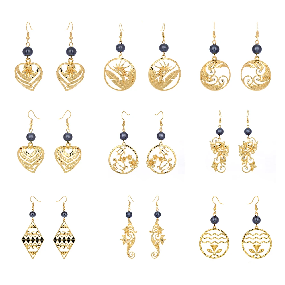 Cring CoCo Women Gold Plated Pearl Earring jewelry Set Geometric Drop Heart Plumeria Flower Hawaiian Earrings For Party Gifts
Cring CoCo Women Gold Plated Pearl Earring jewelry Set Geometric Drop Heart Plumeria Flower Hawaiian Earrings For Party Gifts