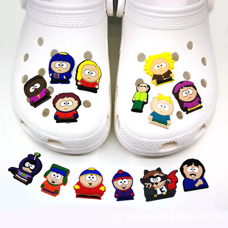 

Custom soft PVC South Park doll cartoon children's DIY crocodile shoes Charm