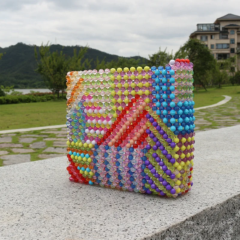 Colorful mixed acrylic elegant beaded handbag niche fashionable acrylic handmade, Customized color
Colorful mixed acrylic elegant beaded handbag niche fashionable acrylic handmade, Customized color