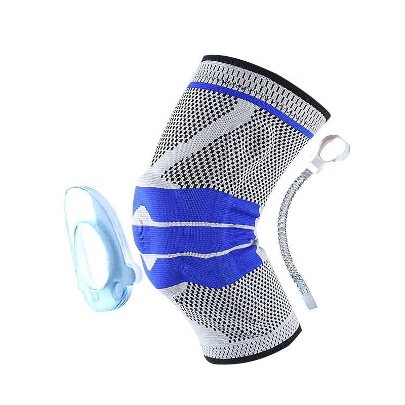 2020 Unisex Wholesale Knee Compression Brace With Silicone Pads For Knee Pain Relief, Black/blue/gray
2020 Unisex Wholesale Knee Compression Brace With Silicone Pads For Knee Pain Relief, Black/blue/gray