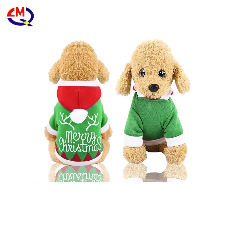 Мягкий милый костюм рубашки Одежда для собак Китай Рождество Одежда для собак костюмы для косплея Санта снеговик