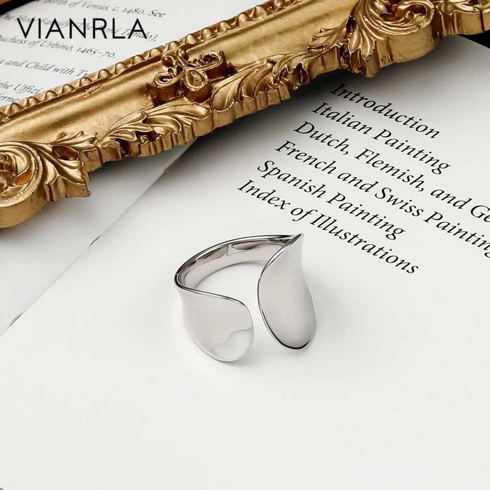 VIANRLA 925 Sterling Silver Minimalist Plated Adjustable Ring Support Dropshipping Free Laser Logo
VIANRLA 925 Sterling Silver Minimalist Plated Adjustable Ring Support Dropshipping Free Laser Logo