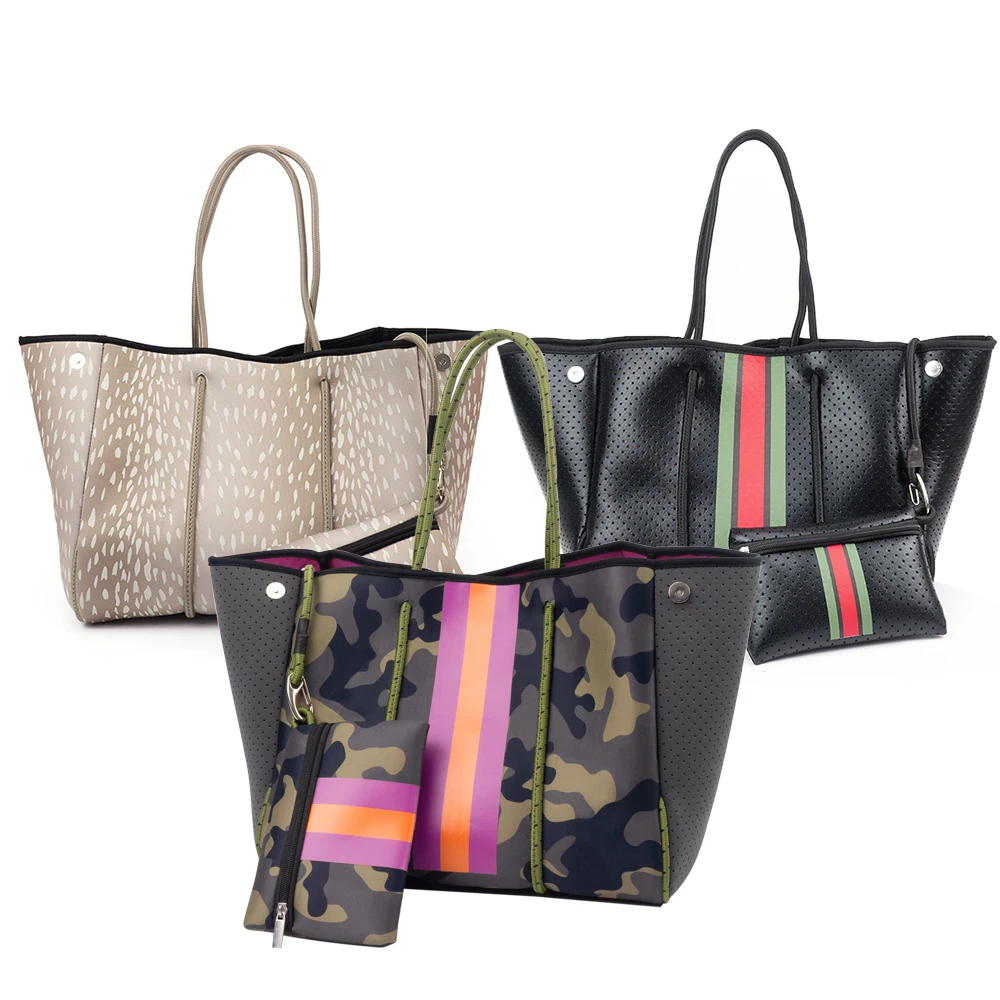 Wholesale Women's Tote Bags Handbags Set Purses Outdoor Beach Neoprene Tote Bags With Custom Printed Logo
Wholesale Women's Tote Bags Handbags Set Purses Outdoor Beach Neoprene Tote Bags With Custom Printed Logo