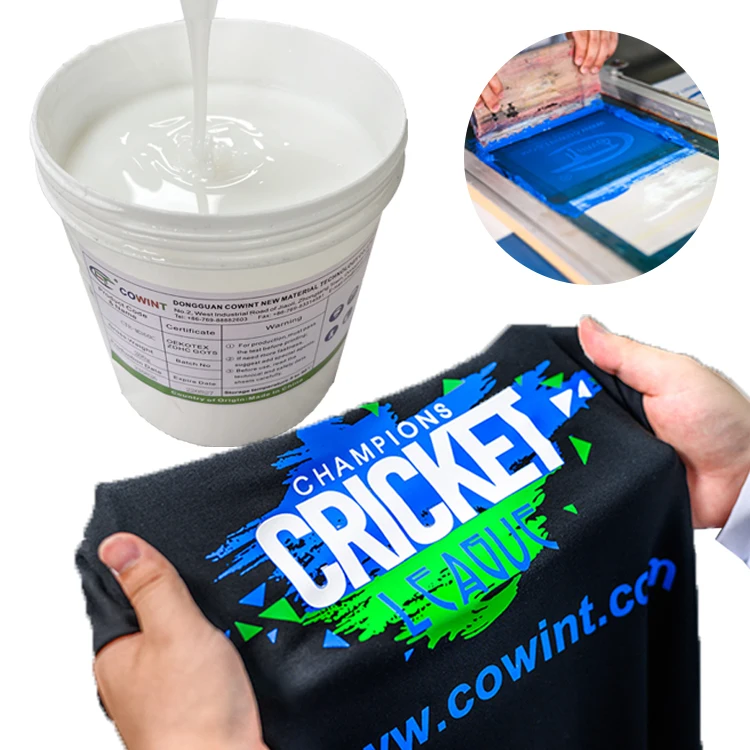 Cowint eco-friendly machine silk rubber white paste textile screen tshirt printing water based print material
Cowint eco-friendly machine silk rubber white paste textile screen tshirt printing water based print material