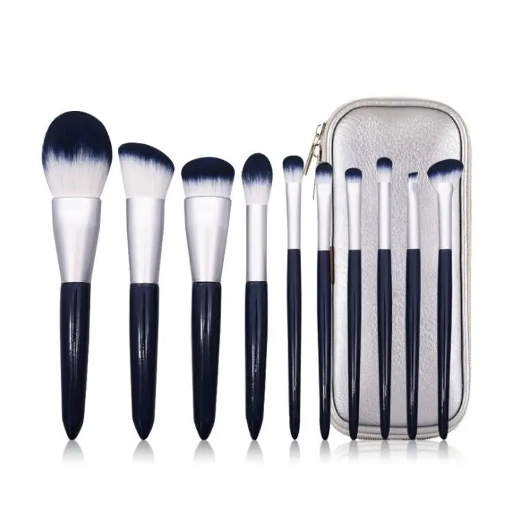 Wholesale Professional High End Cosmetic Brushes blue 10PCS Private Label Makeup Brush Set with PU Bag
Wholesale Professional High End Cosmetic Brushes blue 10PCS Private Label Makeup Brush Set with PU Bag