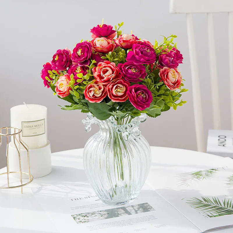 10 Heads Pink Rose Autumn Artificial Flowers High Quality Silk Peony Bouquet Wedding Home Decoration Accessories Fake Flower
10 Heads Pink Rose Autumn Artificial Flowers High Quality Silk Peony Bouquet Wedding Home Decoration Accessories Fake Flower