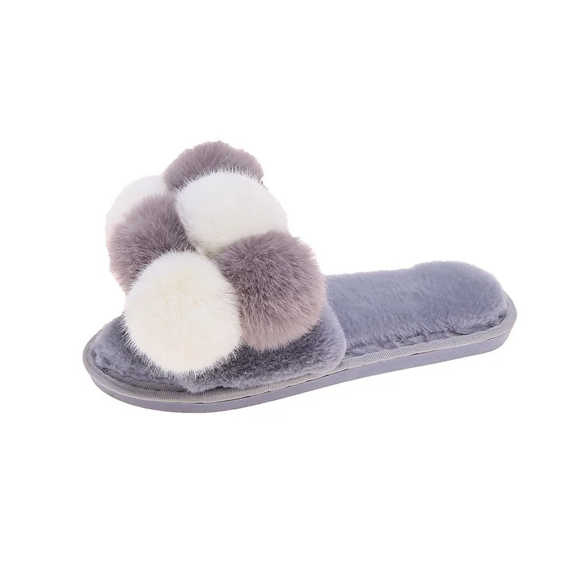 Leslides 2021 Fuzzy Six Pompom Ball Womens Slippers Colorful Fluffy Winter Warm Indoor Slippers for Women Girls, Black white pink grey
Leslides 2021 Fuzzy Six Pompom Ball Womens Slippers Colorful Fluffy Winter Warm Indoor Slippers for Women Girls, Black white pink grey