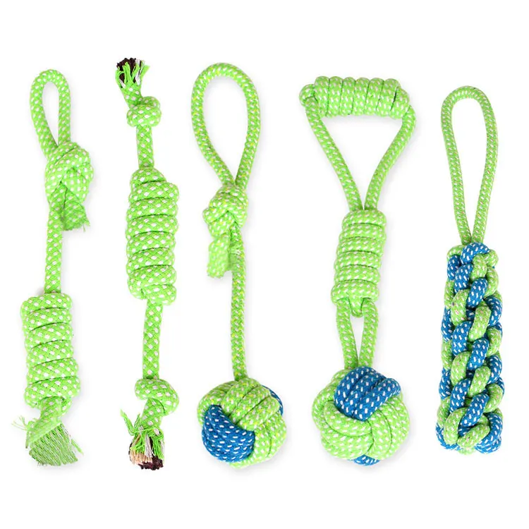 Manufacturer wholesale custom logo bite resistance green durable ball pet dog rope toys set
Manufacturer wholesale custom logo bite resistance green durable ball pet dog rope toys set