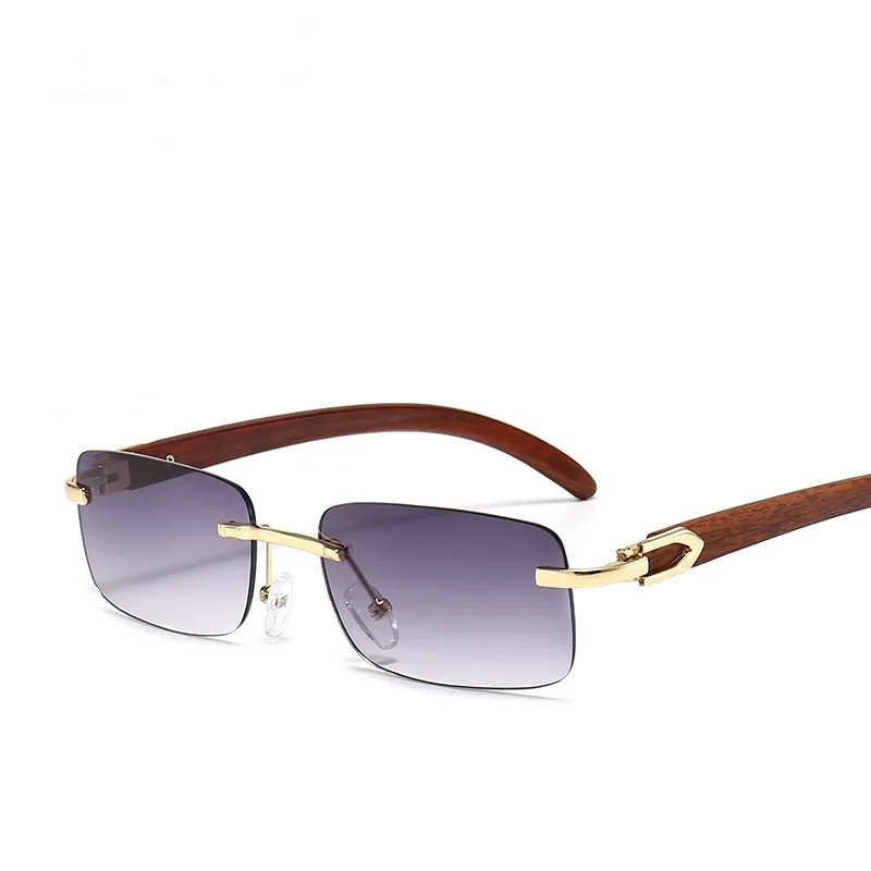 New arrival fashion trend sunglasses for women square unisex rimless sunglasses, Gold
New arrival fashion trend sunglasses for women square unisex rimless sunglasses, Gold
