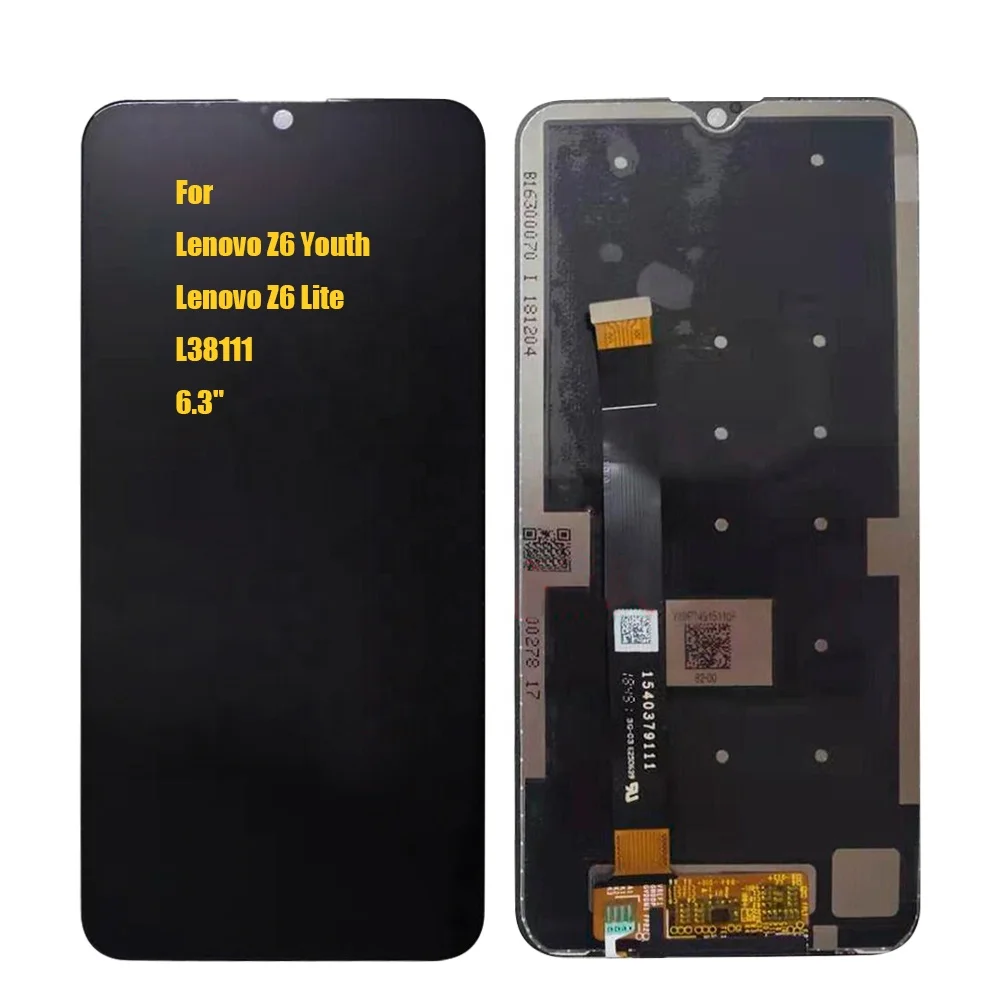 Z6Lite Lcds For Lenovo Z6 Lite L38111 LCD Display For Lenovo Z6 Youth Z6Youth Touch Screen Digitizer Assembly with Frame, Black
Z6Lite Lcds For Lenovo Z6 Lite L38111 LCD Display For Lenovo Z6 Youth Z6Youth Touch Screen Digitizer Assembly with Frame, Black
