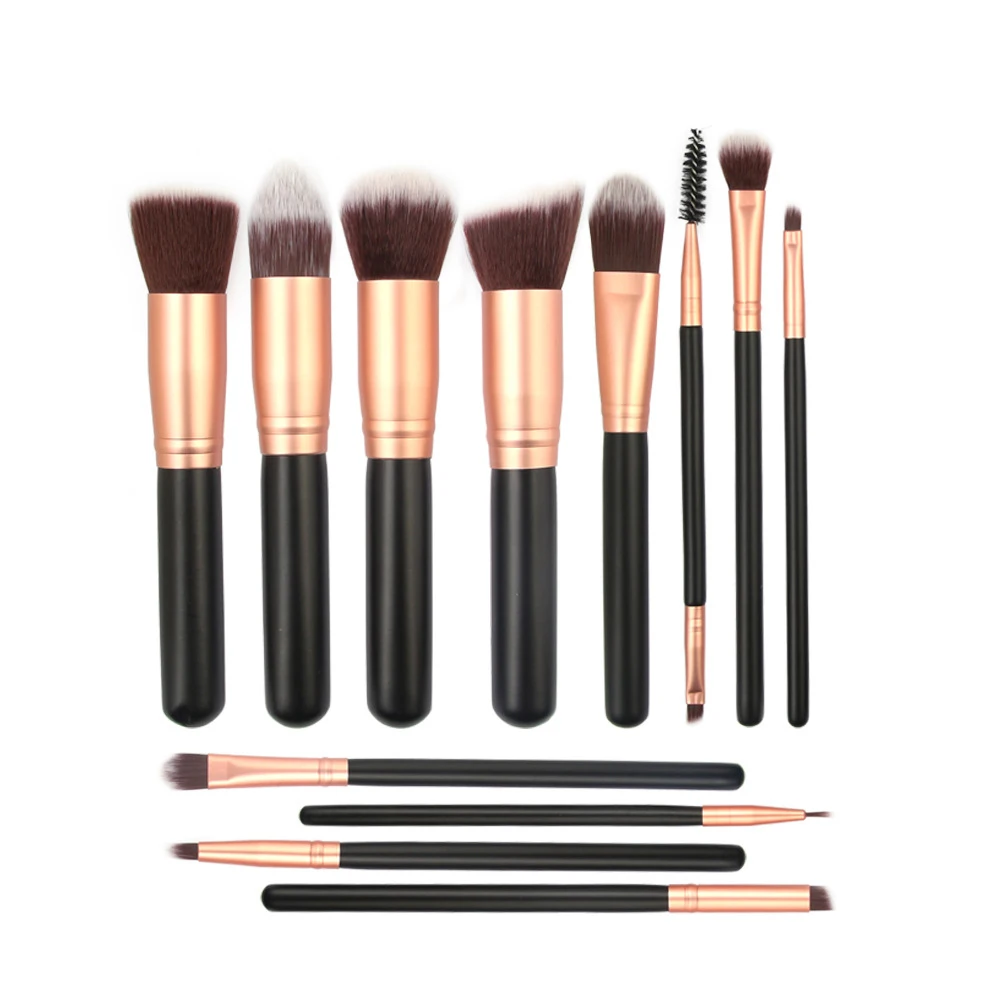 Beaumaker Hot Sale 12pcs Black Makeup Brushes Set with Wood Stick luxury makeup brush sets for Facial Make up, Black handle
Beaumaker Hot Sale 12pcs Black Makeup Brushes Set with Wood Stick luxury makeup brush sets for Facial Make up, Black handle