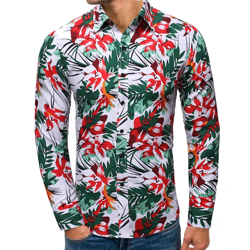 2020 Fashion Men's Long Sleeve Casual Shirt Fashion Flower 3D Print Floral Shirt Turn-down Collar Slim Fit Shirt Mens Clothing
2020 Fashion Men's Long Sleeve Casual Shirt Fashion Flower 3D Print Floral Shirt Turn-down Collar Slim Fit Shirt Mens Clothing