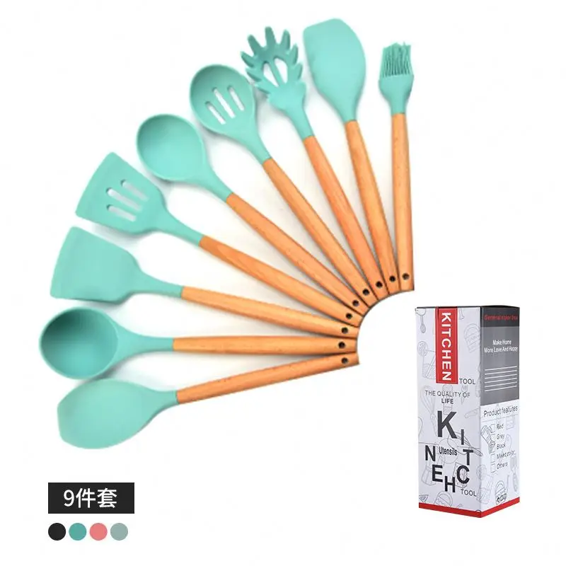 Wholesale 12 Pieces In 1 Set Silicone Kitchen Cooking Tools Stand Kitchenware BBQ Eco Silicone Wooden Kitchen Utensils
Wholesale 12 Pieces In 1 Set Silicone Kitchen Cooking Tools Stand Kitchenware BBQ Eco Silicone Wooden Kitchen Utensils
