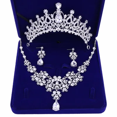 Zircon Tiara Wedding De Veludo Crystals American Diamond Necklace Ring Sets For Women Jewelry, Pictures shown
Zircon Tiara Wedding De Veludo Crystals American Diamond Necklace Ring Sets For Women Jewelry, Pictures shown