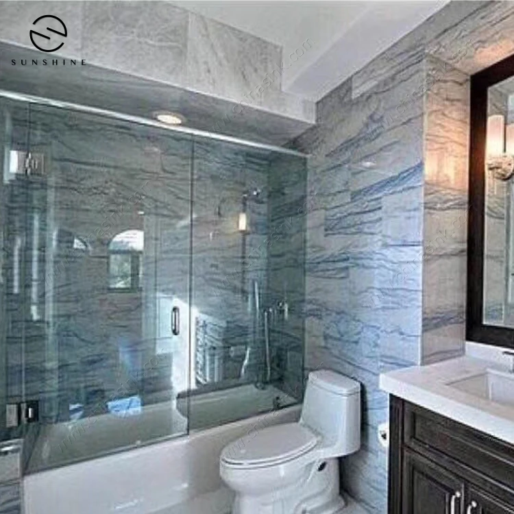 Azul Macaubas quartz Azul Boquira blue marble slab For Interior Decoration