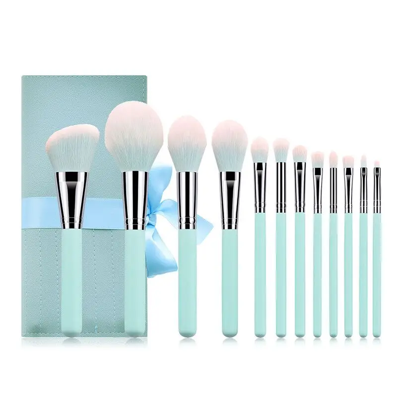 New 12pcs Powder Make Up Brush Professional Custom Makeup Brushes Super Soft Hair High Quality Makeup Brush Set, Blue
New 12pcs Powder Make Up Brush Professional Custom Makeup Brushes Super Soft Hair High Quality Makeup Brush Set, Blue