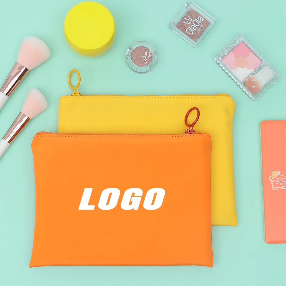Popular color polyester nylon zipper blank makeup brush storage pouch flat custom makeup pouches, Orange ,black , yellow , rose pink or customized
Popular color polyester nylon zipper blank makeup brush storage pouch flat custom makeup pouches, Orange ,black , yellow , rose pink or customized