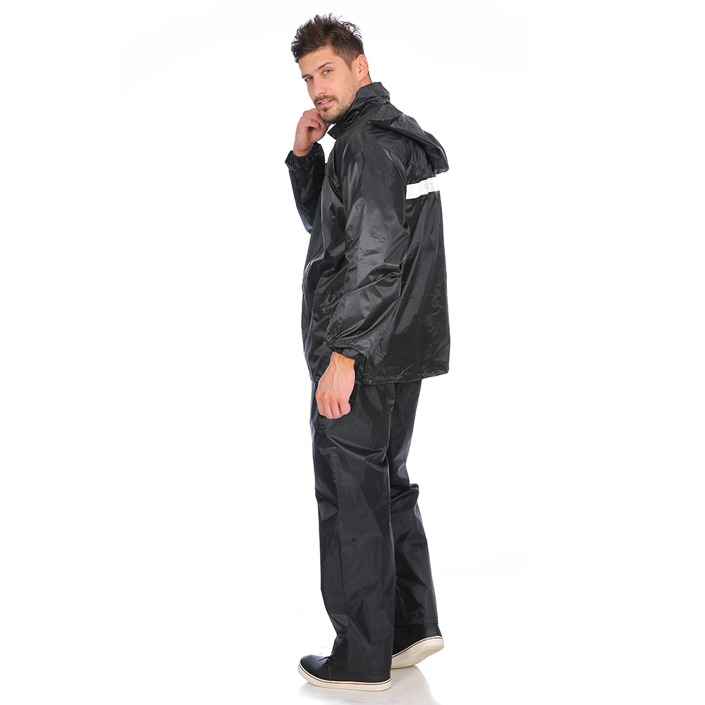 High Visibility Safety Orange Rain Gear Wear Rain Suit Polyester PVC Rain Coat Waterproof, Black
High Visibility Safety Orange Rain Gear Wear Rain Suit Polyester PVC Rain Coat Waterproof, Black