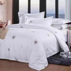 Egyptian 350T Top Quality Cotton Satin Bedding Sets Sheet For Home