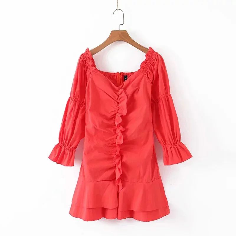 2020 new arrivals spring fashion short bubble sleeve ruffles design cotton fabric women casual dresses
2020 new arrivals spring fashion short bubble sleeve ruffles design cotton fabric women casual dresses