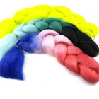 Factory Price 100grams Ombre Color Jumbo Braiding Hair Extensions Crochet Twist Synthetic Jumbo Braid Hair