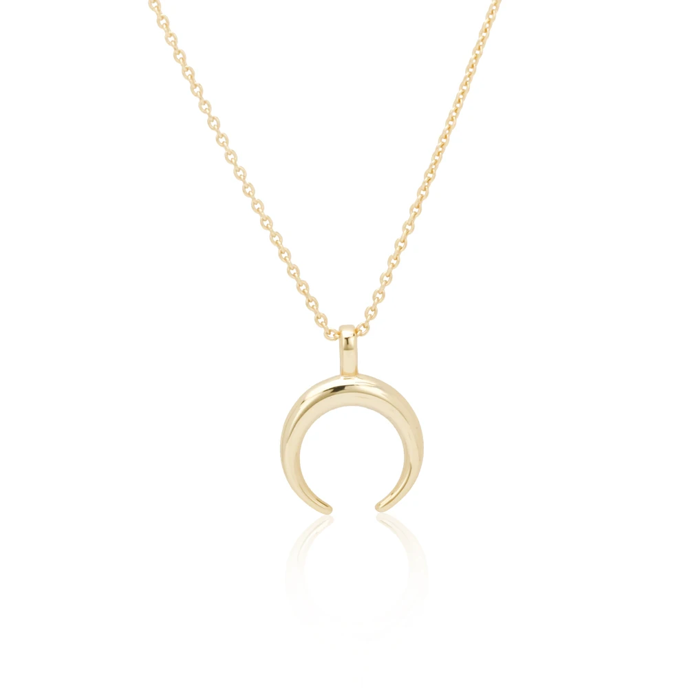 925 Sterling Silver 18K Gold Plated Horns Crescent Birth Shelf Moon Pendant Necklace For Women Jewelry, White/rose gold/yellow gold
925 Sterling Silver 18K Gold Plated Horns Crescent Birth Shelf Moon Pendant Necklace For Women Jewelry, White/rose gold/yellow gold