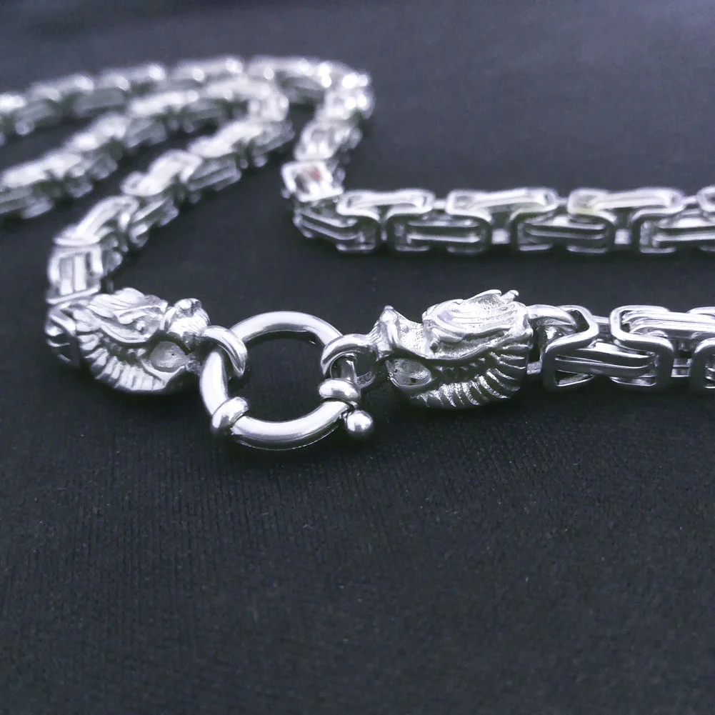 Ahappy 5mm width 20~36 inch length stainless steel men women Dragon byzantine manual necklace chain N583
Ahappy 5mm width 20~36 inch length stainless steel men women Dragon byzantine manual necklace chain N583