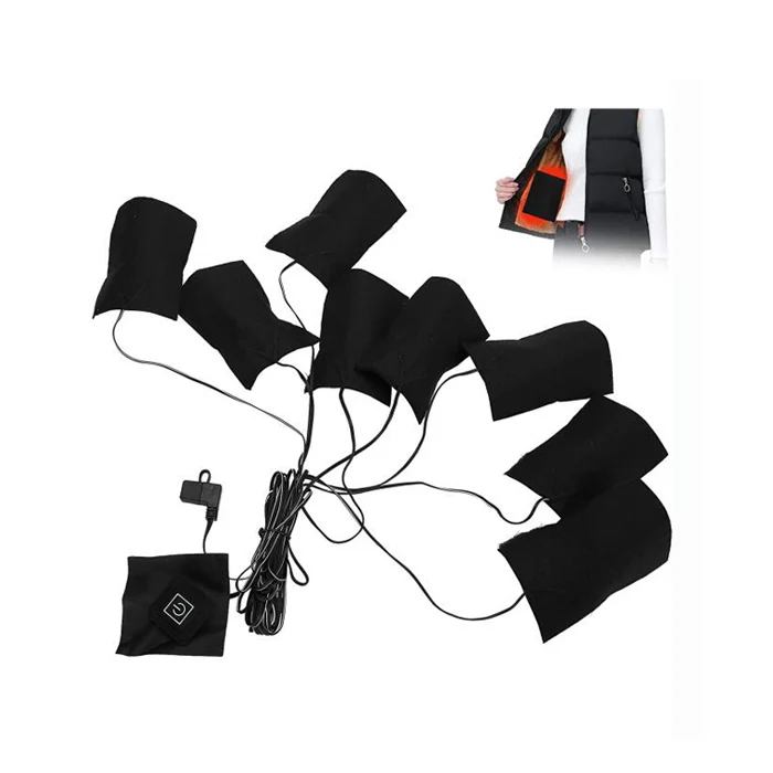 Heating Pad Adjustable Third Gear 8 in 1 Fiber USB Warm Winter Clothing Hoodies Heat Pad
Heating Pad Adjustable Third Gear 8 in 1 Fiber USB Warm Winter Clothing Hoodies Heat Pad