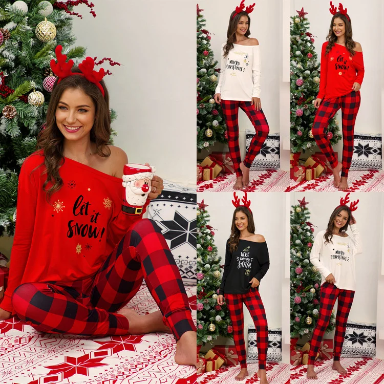 S-5XL Wholesale Cotton Plaid Printed Long Lounge Wear lady's Sleepwear Plus Size Pyjamas Christmas Pajamas for Women, Customized color
S-5XL Wholesale Cotton Plaid Printed Long Lounge Wear lady's Sleepwear Plus Size Pyjamas Christmas Pajamas for Women, Customized color