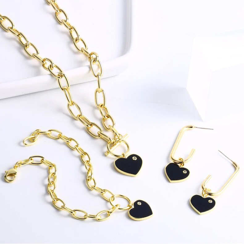 New design Acrylic love heart 14k gold plated necklace bracelet earrings accessories brazilian costume jewelry sets women
New design Acrylic love heart 14k gold plated necklace bracelet earrings accessories brazilian costume jewelry sets women