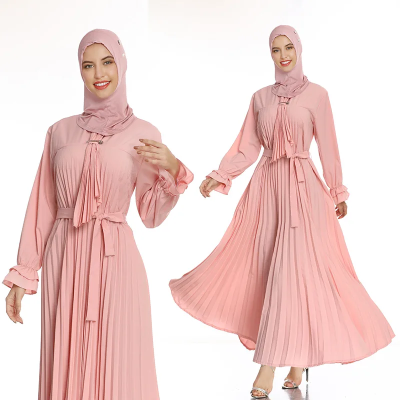 2021 Arab Long Maxi Pleated Prayer Muslim Dresses Abaya in Dubai Islamic Clothing Muslim Ruffle Fashion Dress For Women, Customized color 
2021 Arab Long Maxi Pleated Prayer Muslim Dresses Abaya in Dubai Islamic Clothing Muslim Ruffle Fashion Dress For Women, Customized color