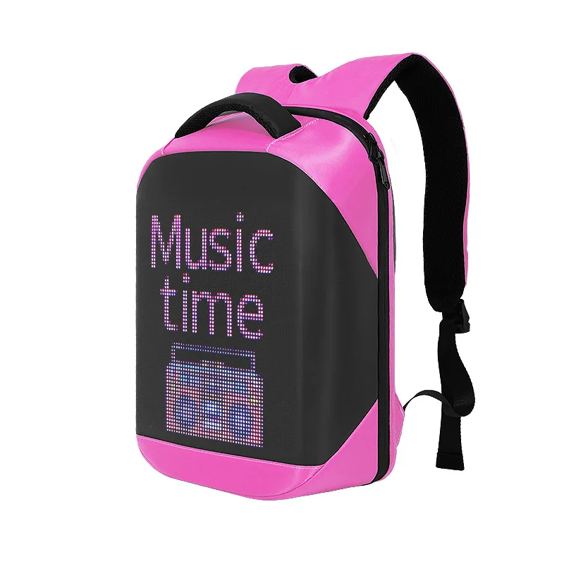 CRELANDER Waterproof DIY Laptop Bags Smart Screen Travel Bags Mochila LED Display Panel Backpack for Advertising, Pink,black,blue
CRELANDER Waterproof DIY Laptop Bags Smart Screen Travel Bags Mochila LED Display Panel Backpack for Advertising, Pink,black,blue