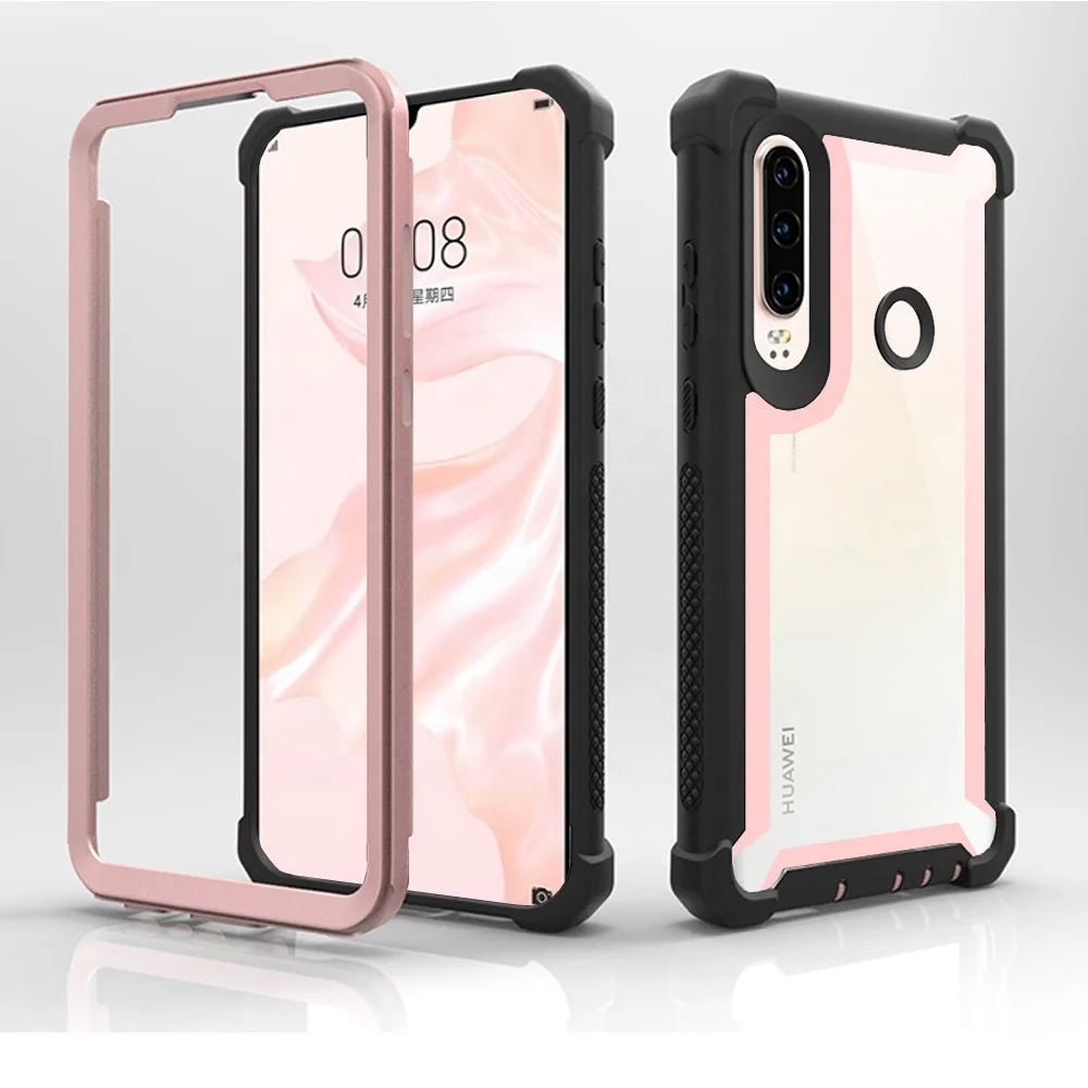 

For Huawei P30 Case, Best Seller Transparent PC Bumper Drop Resistance Airbag Protective Cellphone Case for Huawei P30 Pro, Multi colors