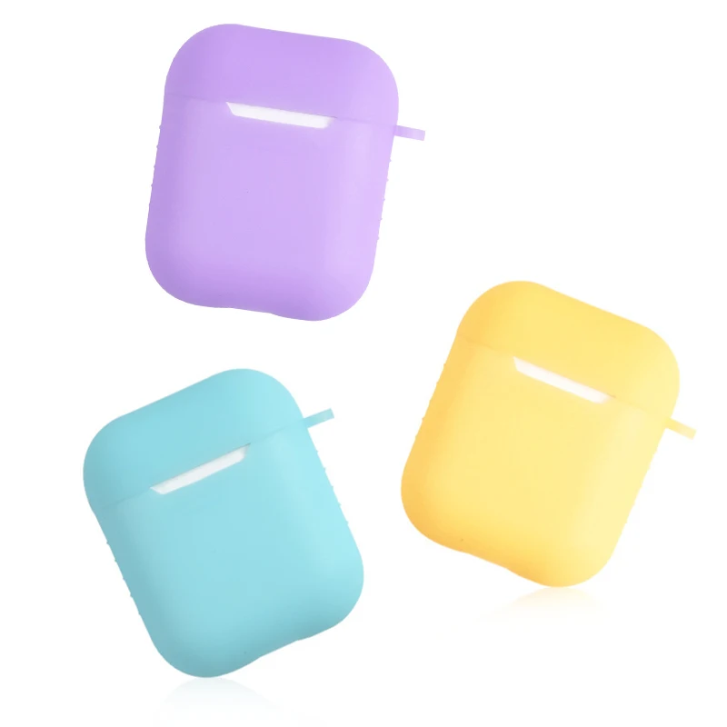 Wholesale high quality silicone earphone case cover designers for airpod case Luminous with hook protect cover for airpods 1 2
Wholesale high quality silicone earphone case cover designers for airpod case Luminous with hook protect cover for airpods 1 2
