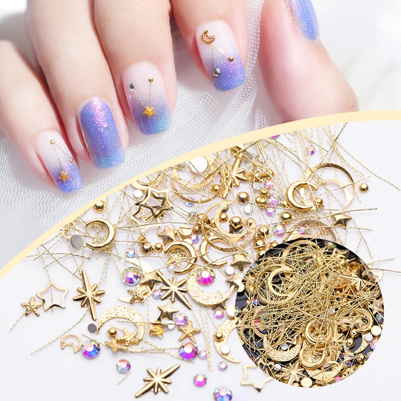 Moon Star Mixed Metallic gold luxury Nail Sequins Charms 2021 3D Nail Art Slice DIY Charm Decoration Accessories
Moon Star Mixed Metallic gold luxury Nail Sequins Charms 2021 3D Nail Art Slice DIY Charm Decoration Accessories