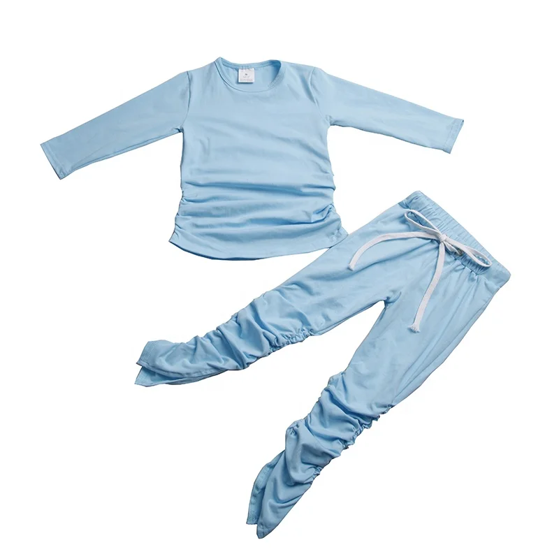 Long Sleeve Stacked Sets Baby Girls Kids Solid Color Stacked Leggings Pants Shirts Suit
Long Sleeve Stacked Sets Baby Girls Kids Solid Color Stacked Leggings Pants Shirts Suit