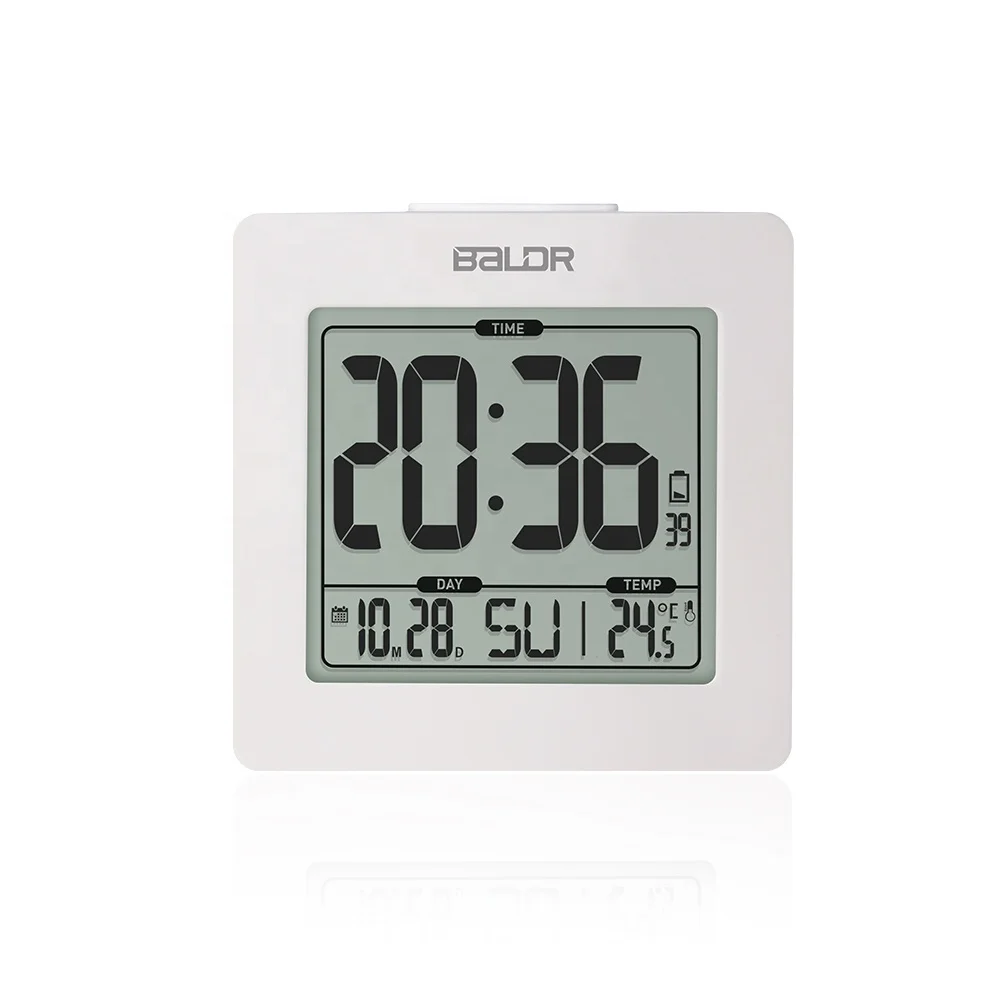 BALDR B0114 Digital Calendar function Alarm Clock With Blue Backlight Indoor Temperature Desk Clock, Black/white
BALDR B0114 Digital Calendar function Alarm Clock With Blue Backlight Indoor Temperature Desk Clock, Black/white