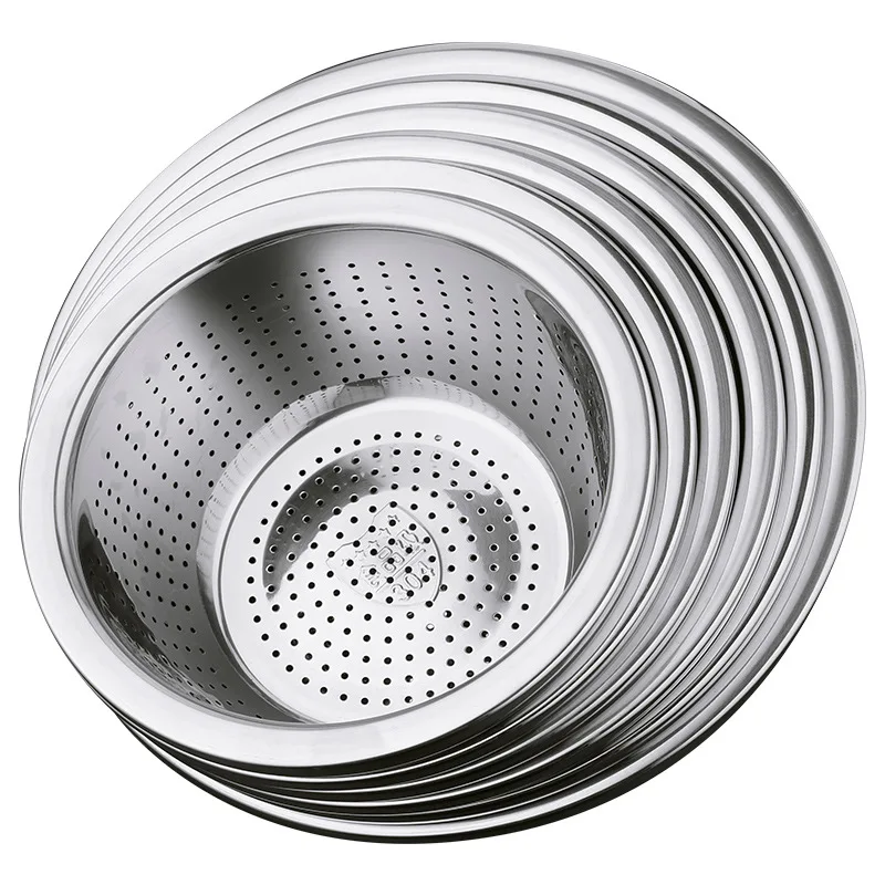 SSGP kitchen accessories function strainer basket vegetable 304 stainless steel colander
SSGP kitchen accessories function strainer basket vegetable 304 stainless steel colander