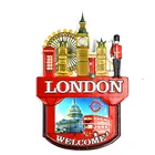 High Quality Personalized Custom Promotional Gift 3D England Fridge Magnet