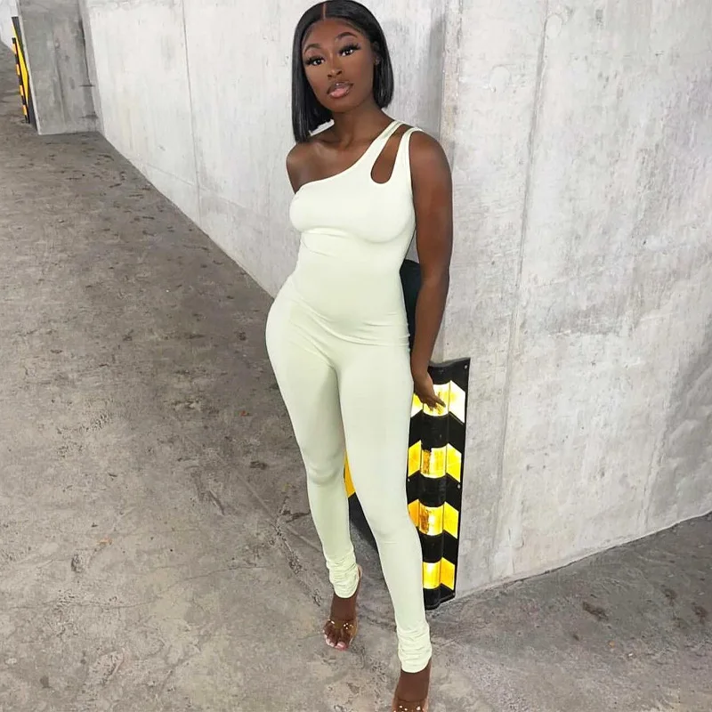 New Collections Women One Shoulder Hollow Out Playsuit One Piece Sleeveless Jumpsuit
New Collections Women One Shoulder Hollow Out Playsuit One Piece Sleeveless Jumpsuit