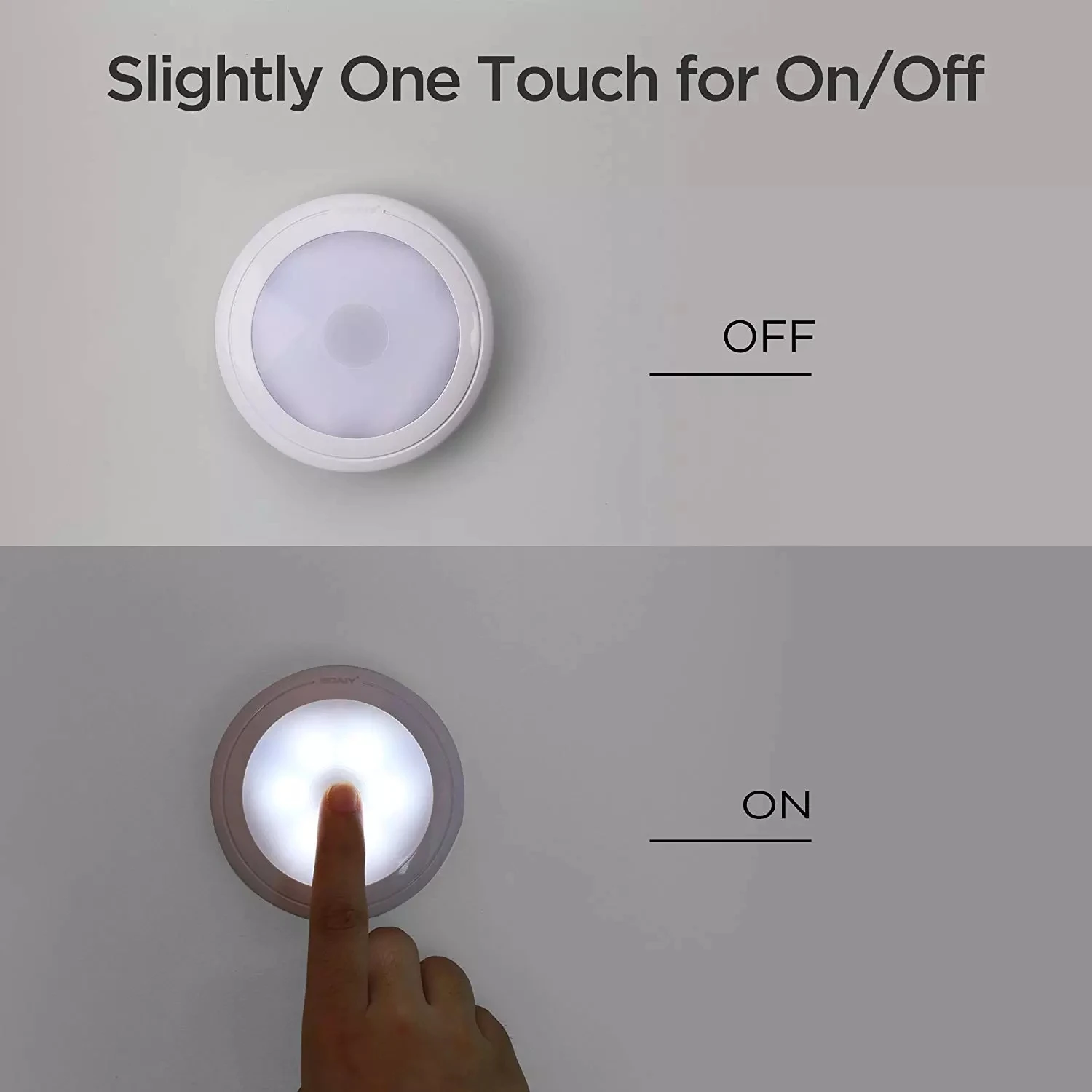 Free Shipping Night lamp Round Shape PIR Motion Sensor LED Home Hotel Bookshelf Cabinet Emergency Night Lights