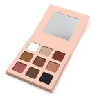 Lip ODM Professional Cosmetics Eye Shadow Palette Set No Label 9 Color Eyeshadow Lip Palette
