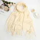 High quality women fancy pashmina winter designer shawl hijab cashmere scarf 100%