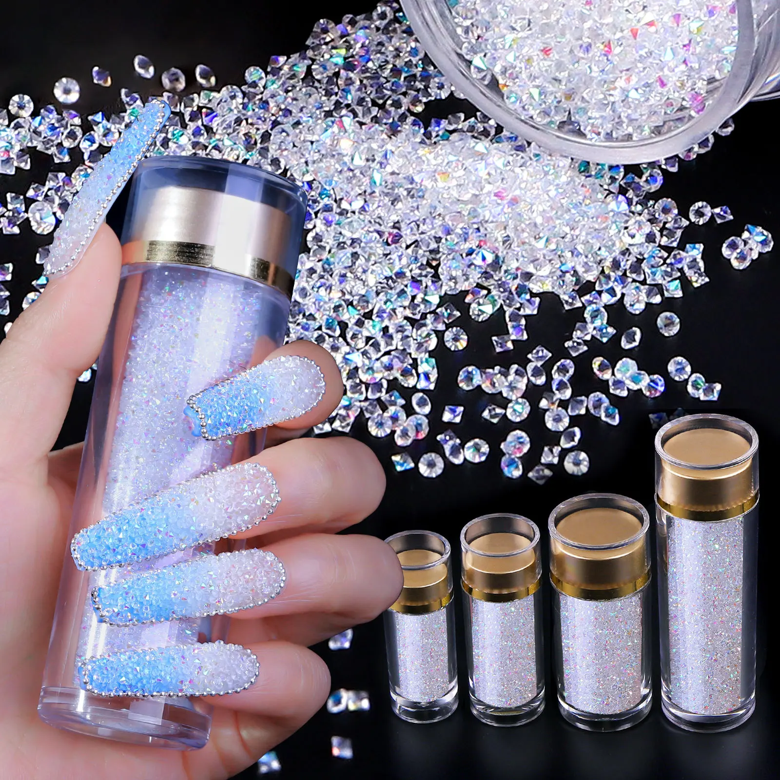 NA-105 Best Seller Nail Stone Nail Art Rhinestones 3D Women Press On Nails Vendor Rhinestone, Multi color
NA-105 Best Seller Nail Stone Nail Art Rhinestones 3D Women Press On Nails Vendor Rhinestone, Multi color