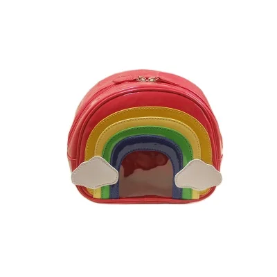 Wholesale Fashion backpack small size colorful girl rainbow school bags, Customized
Wholesale Fashion backpack small size colorful girl rainbow school bags, Customized