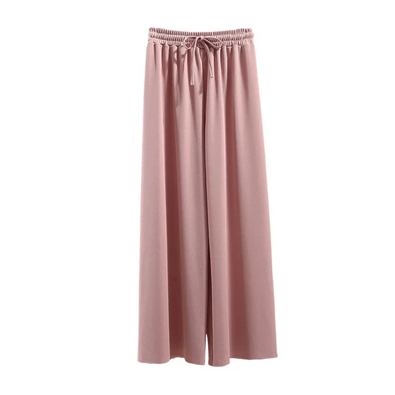 LH2 Wholesale Ice Silk Knitted Wide Leg Pants Summer Traight Tube High Waist Wide Leg Pants Women Nine Points Loose Trousers, Pictures showed
LH2 Wholesale Ice Silk Knitted Wide Leg Pants Summer Traight Tube High Waist Wide Leg Pants Women Nine Points Loose Trousers, Pictures showed