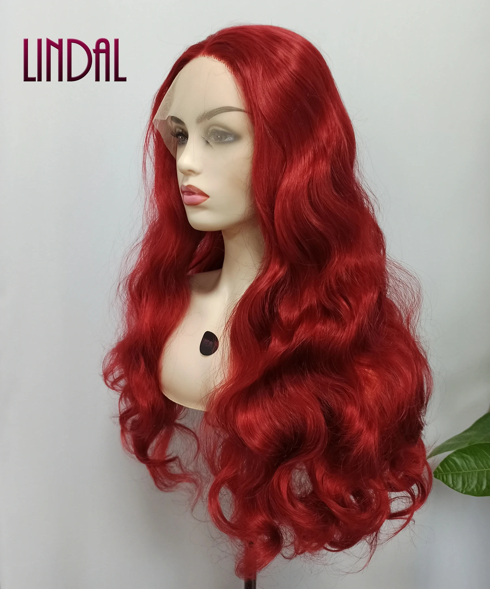 LINDAL hot sell ebay synthetic wigs freedom part long dark red body wave lace front wine red synthetic hair
LINDAL hot sell ebay synthetic wigs freedom part long dark red body wave lace front wine red synthetic hair