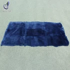 Dyed chinchilla 120x60cm warm design real rex rabbit fur blanket luxury